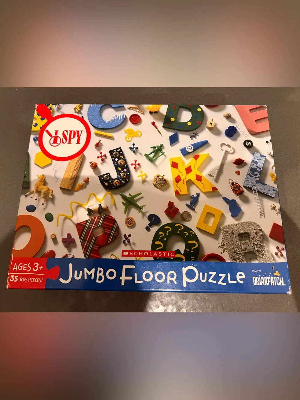 Scholastic Briarpatch I SPY Jumbo Floor Puzzle 35 pieces ages 3+ as new
